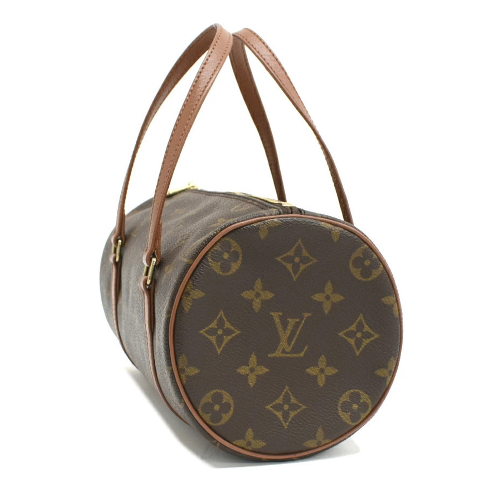 Louis Vuitton Handbag Papillon Brown Leather Canvas Monogram